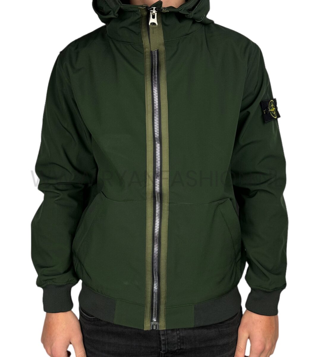 Stone Island Softshell Jacket Donkergroen