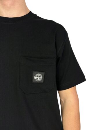 Stone Island Patch Logo T-Shirt Black
