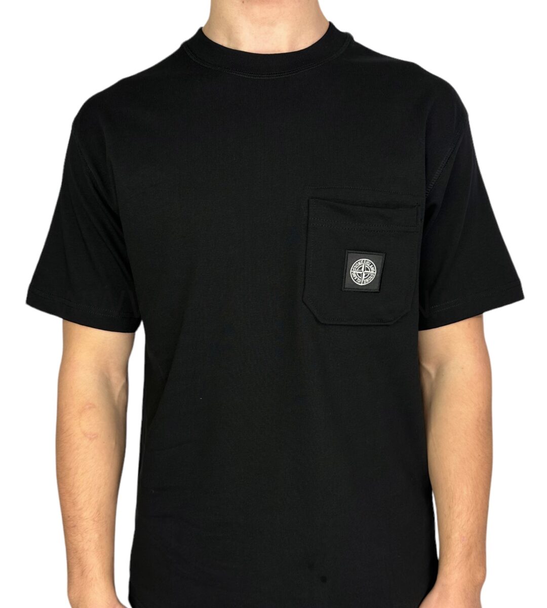 Stone Island Patch Logo T-Shirt Black