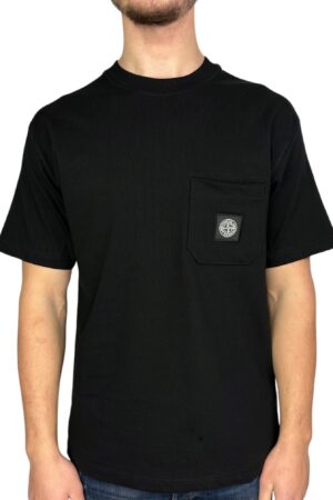 Stone Island Patch Logo T-Shirt Black