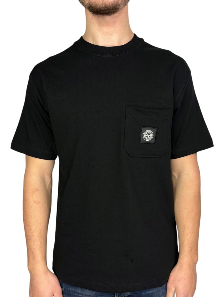Stone Island Patch Logo T-Shirt Black