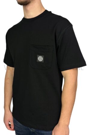 Stone Island Patch Logo T-Shirt Black