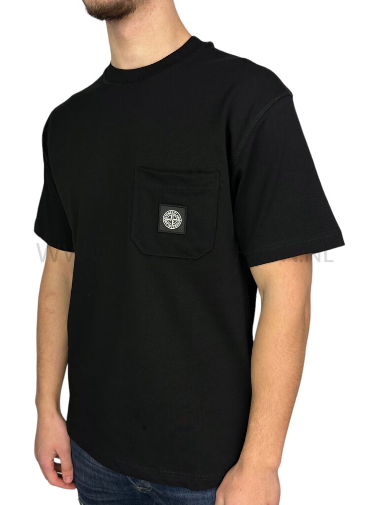 Stone Island Patch Logo T-Shirt Black - Afbeelding 2