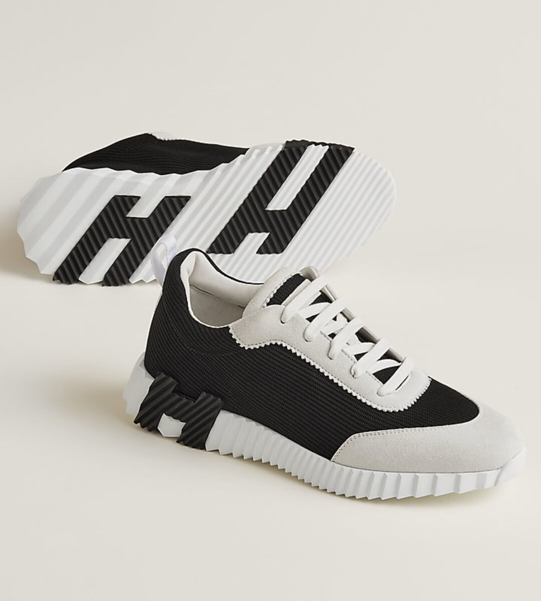 Hermes Bouncing Sneaker White Black