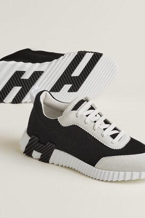 Hermes Bouncing Sneakers White Black