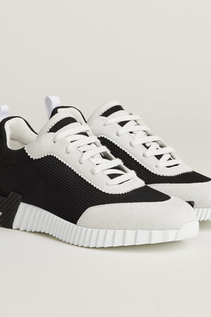 Hermes Bouncing Sneakers White Black