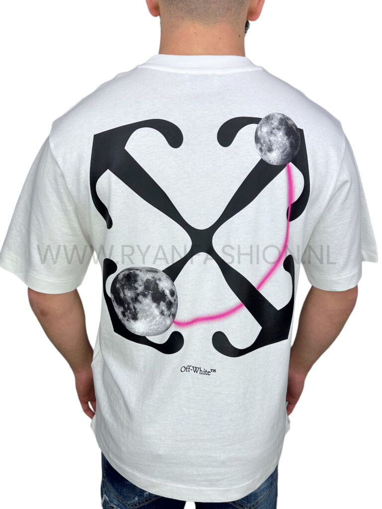 Off White Moon T-Shirt White - Afbeelding 3