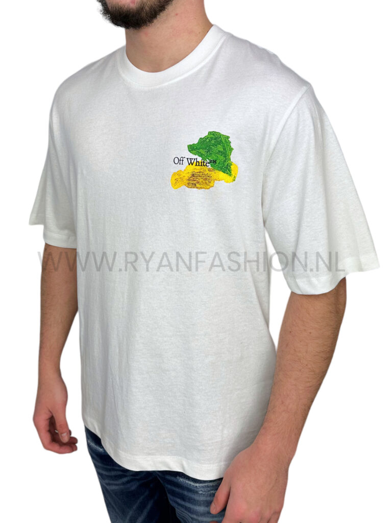 Off White Brush Arrow T-Shirt White - Afbeelding 2