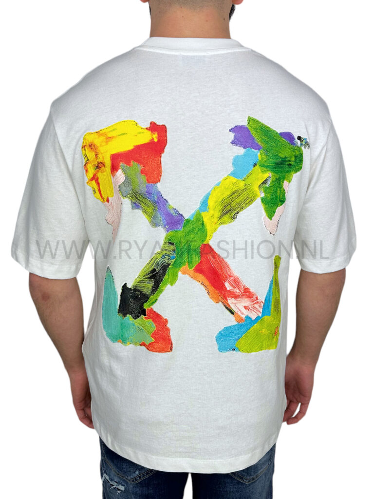 Off White Brush Arrow T-Shirt White - Afbeelding 3