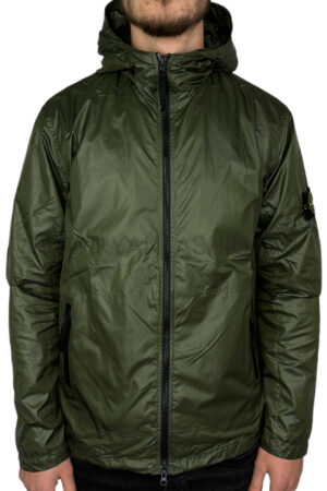 Stone Island Garment Dyed Crinkle Jacket Sage