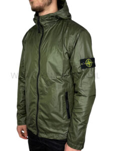 Stone Island Garment Dyed Crinkle Jacket Sage