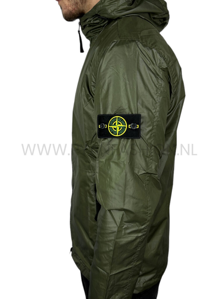 Stone Island Garment Dyed Crinkle Jacket Sage - Afbeelding 3