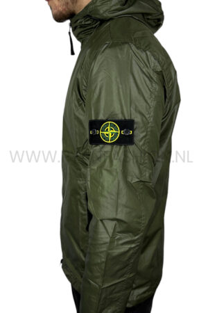 Stone Island Garment Dyed Crinkle Jacket Sage