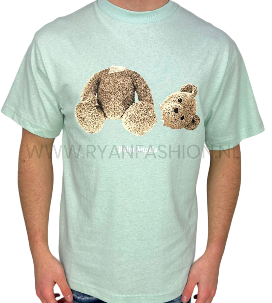 Palm Angels Bear Classic T-Shirt Turquoise