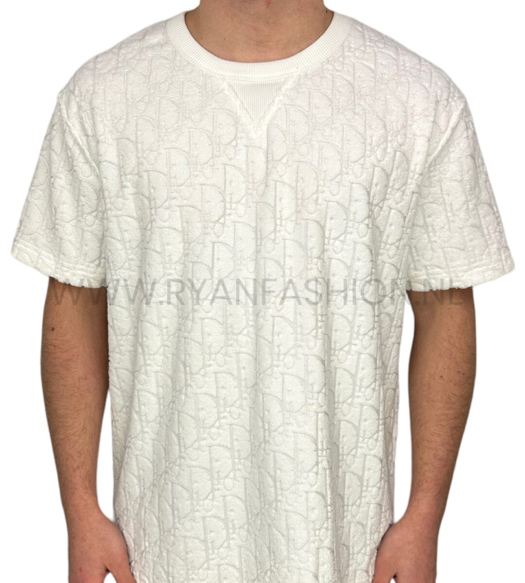Dior Oblique Badstof T-Shirt Wit