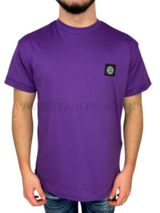 Stone Island Box Logo T-Shirt Paars