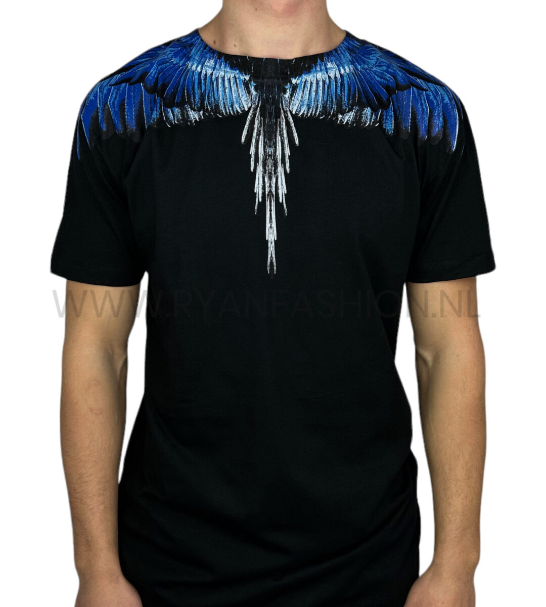 Marcelo Burlon Wing T-Shirt Black Blue