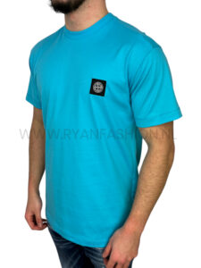 Stone Island Box Logo T-Shirt Sea Blue