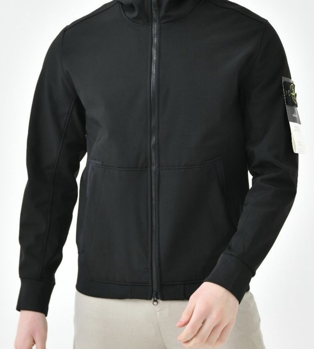 Stone Island Soft Shell-R_E.Dye Technology Jacket Black