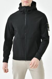 Stone Island Soft Shell-R_E.Dye Technology Jacket Black