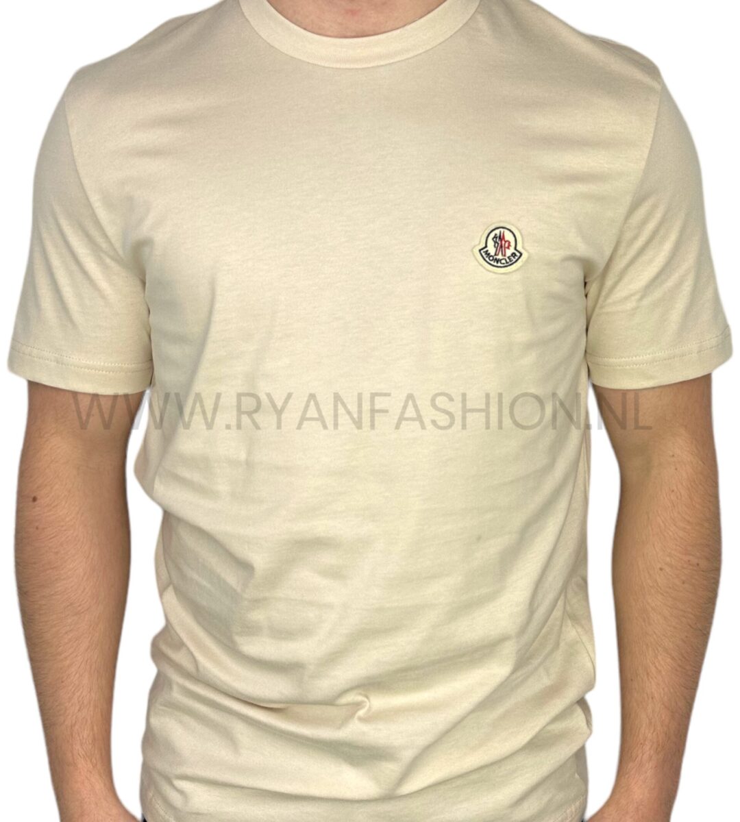 Moncler Logo T-Shirt Beige