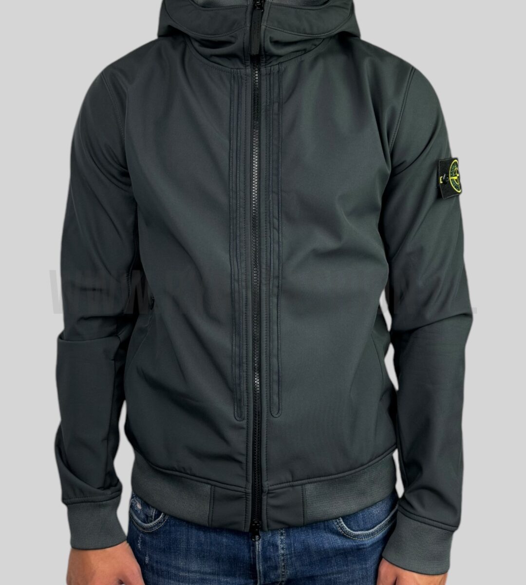 Stone Island Softshell Jacket Donkergrijs