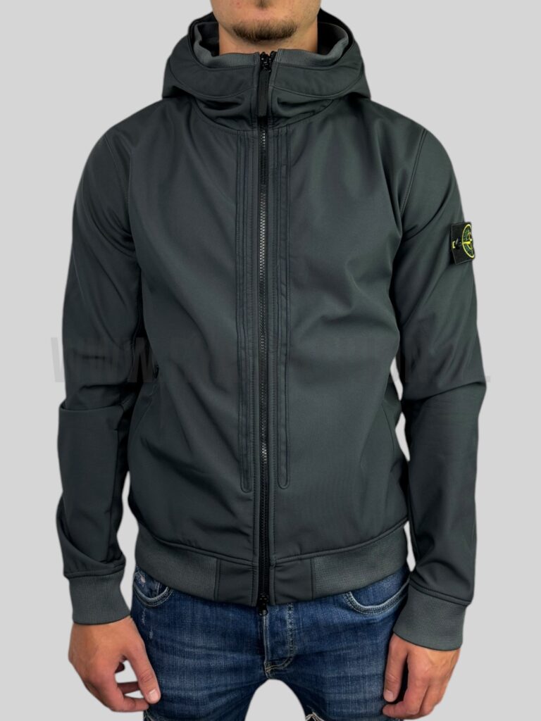 Stone Island Softshell Jacket Donkergrijs