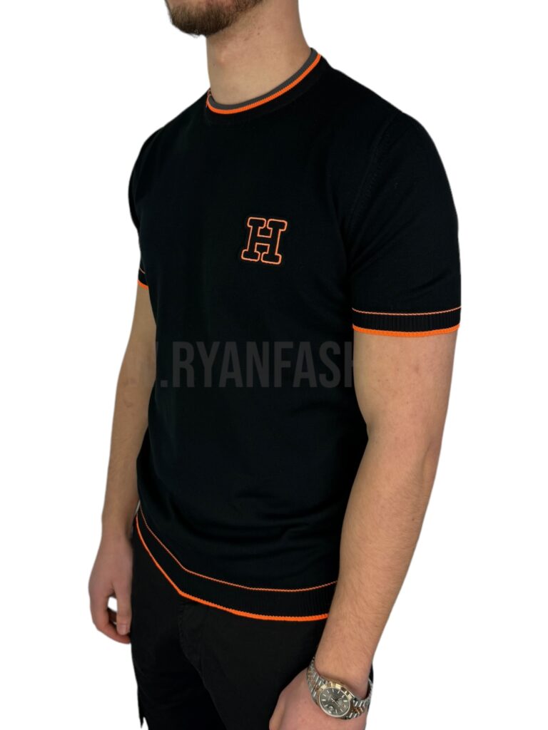 Hermes Logo T-Shirt Black - Afbeelding 2