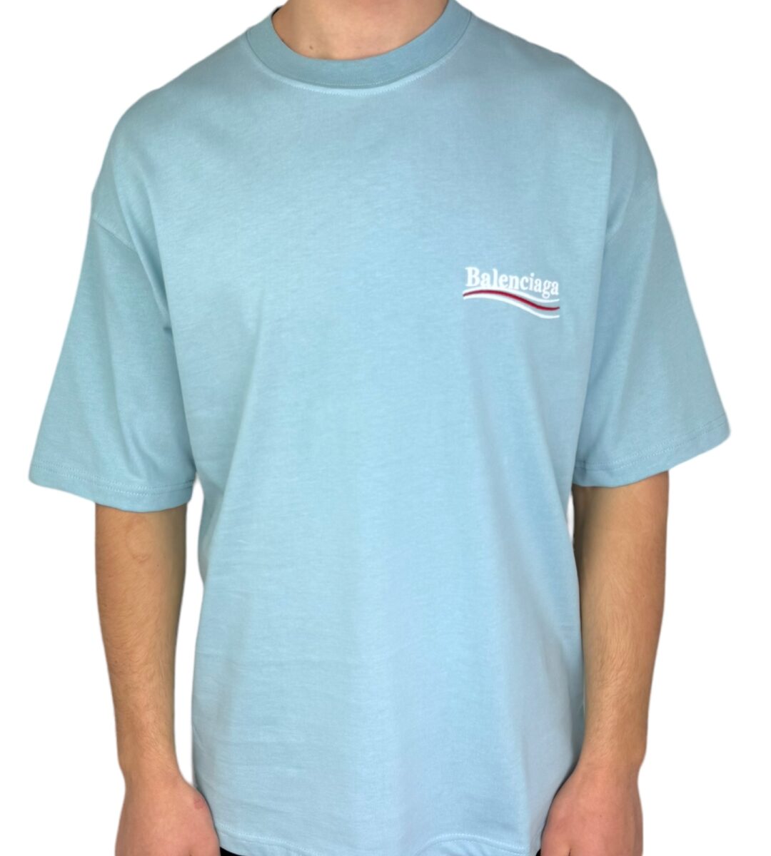 Balenciaga Pilot T-Shirt Lichtblauw