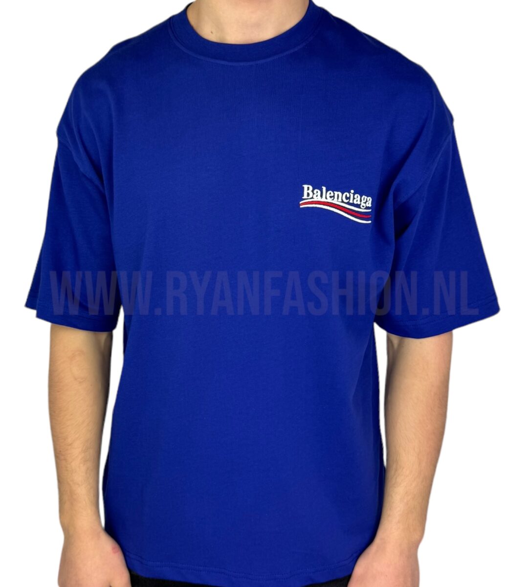 Balenciaga Pilot T-Shirt Blauw