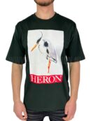 Heron Preston Bird Painted T-Shirt Donkergoen