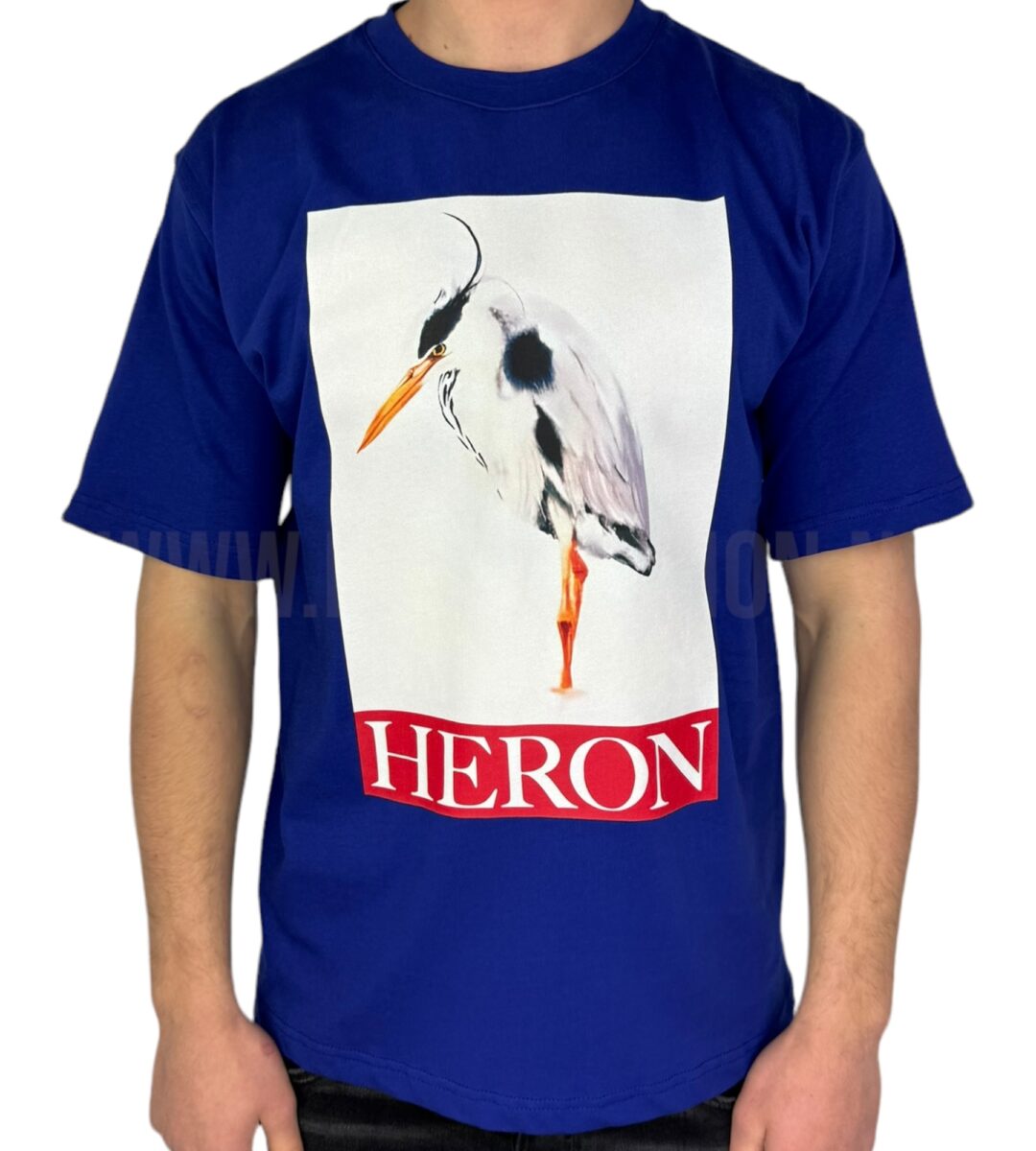 Heron Preston Bird Painted T-Shirt Blauw