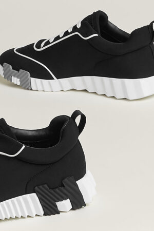 Hermes Bouncing Sneakers Black White
