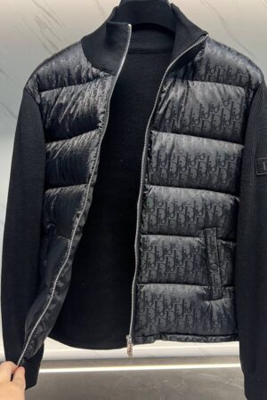 Dior Oblique Black Wool Knit Jacket