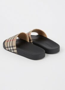 Burberry Furley Geruite Slippers