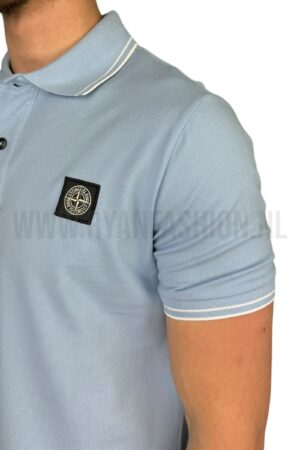 Stone Island Polo Shirt Lichtblauw