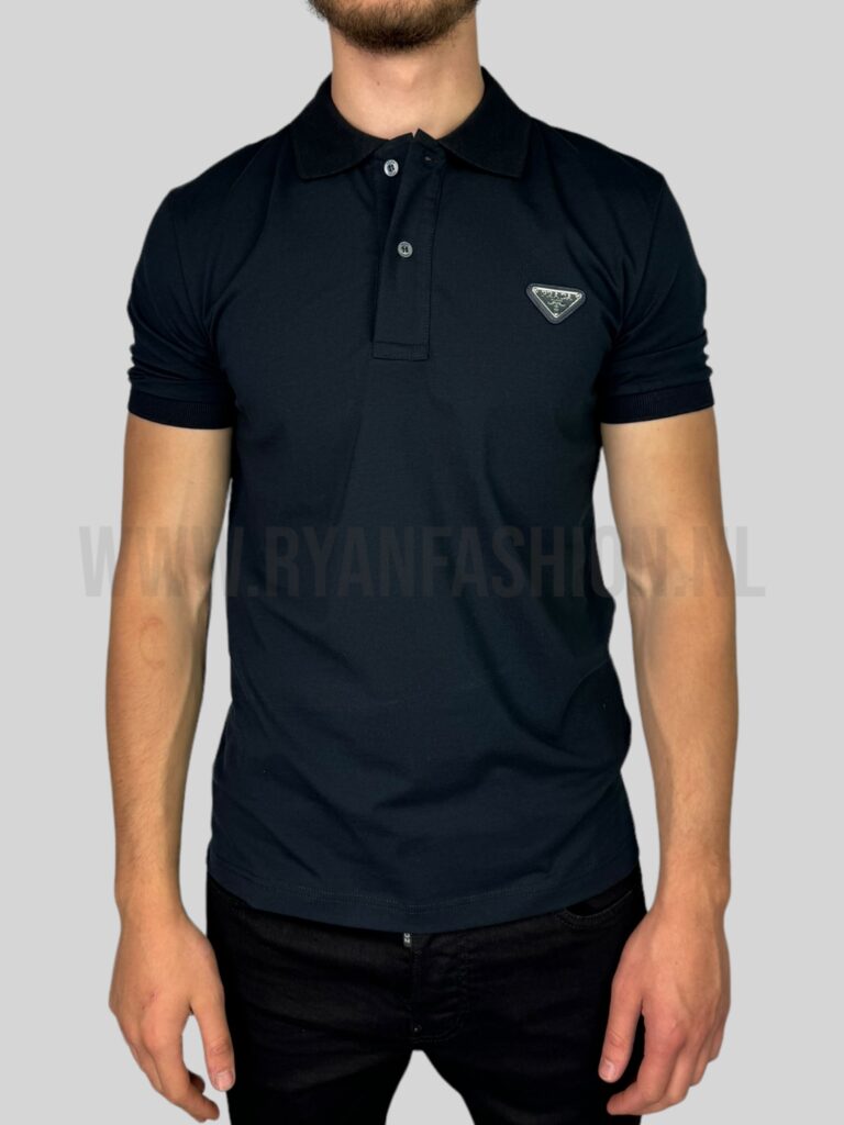 Prada Polo Shirt Donkerblauw