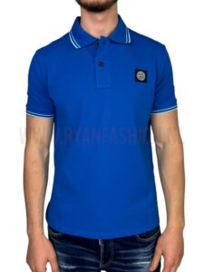 Stone Island Polo Shirt Blauw