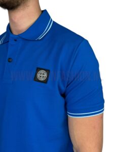 Stone Island Polo Shirt Blauw