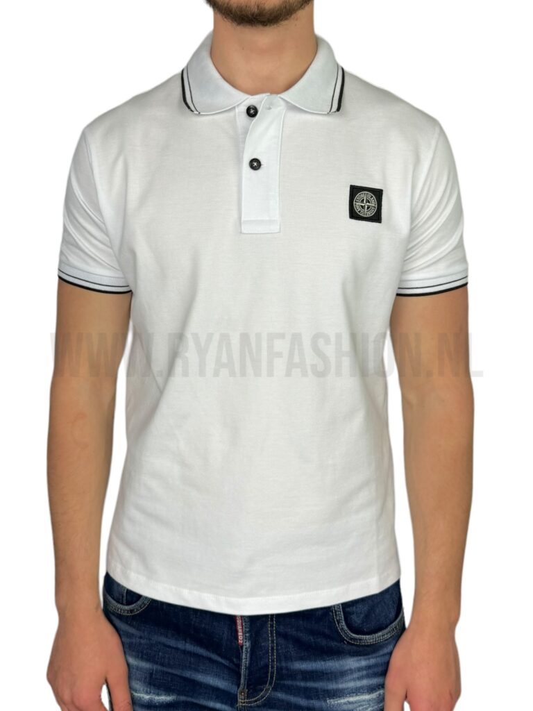 Stone Island Polo Shirt Wit