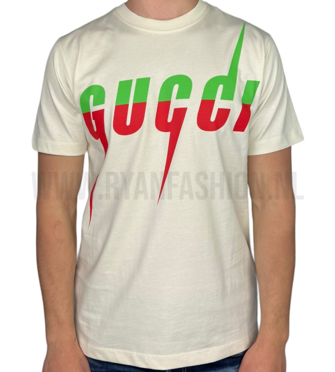 Gucci Blade Print T-Shirt Beige