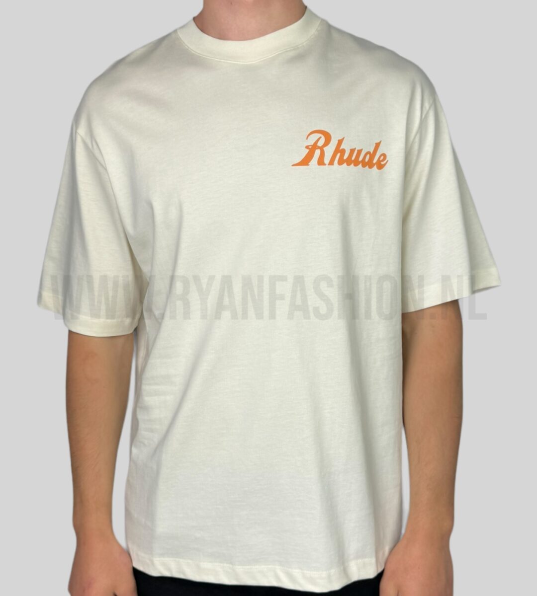 Rhude Sales And Service T-Shirt Wit