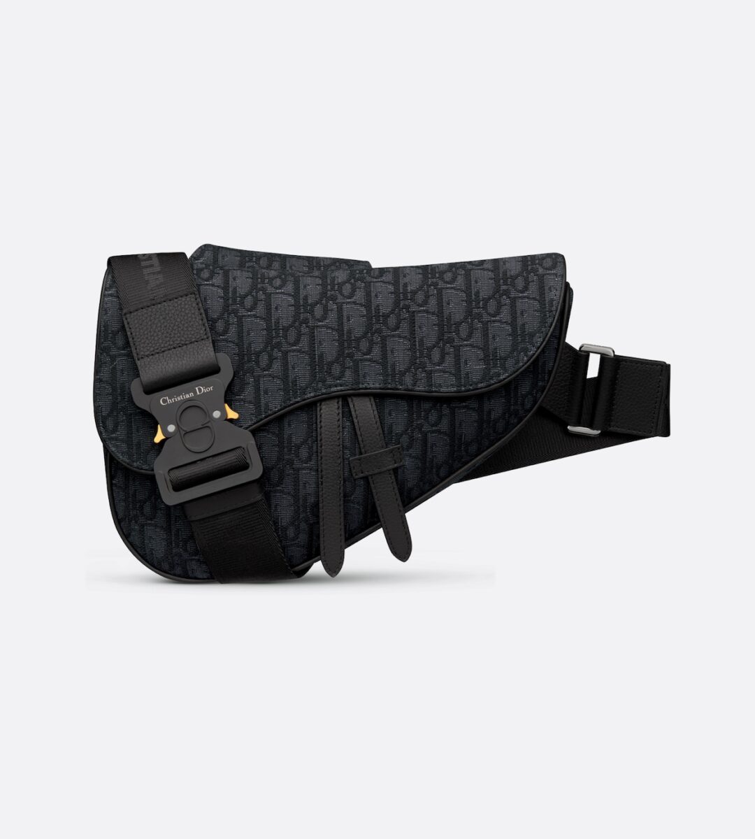 Dior Saddle Oblique Bag Black