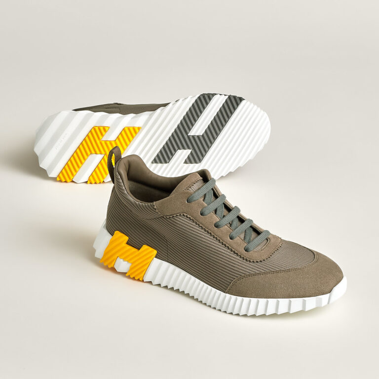 Hermes Bouncing Sneakers Brown Yellow