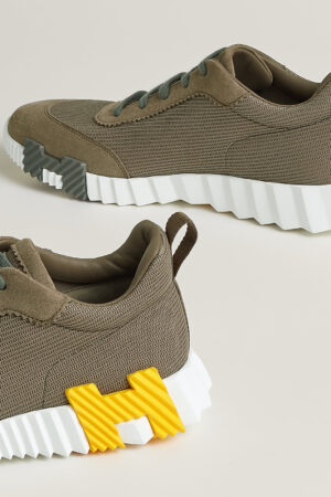 Hermes Bouncing Sneakers Brown Yellow