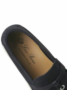 Loro Piana Summer Charms Walk Loafers Black