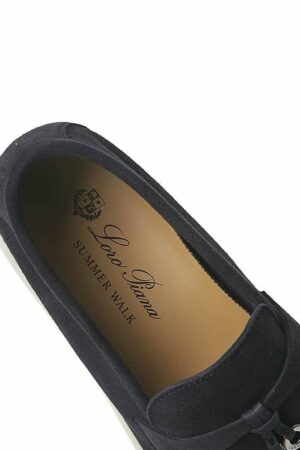 Loro Piana Summer Charms Walk Loafers Black