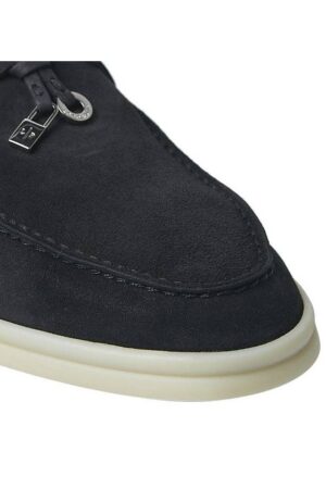 Loro Piana Summer Charms Walk Loafers Black