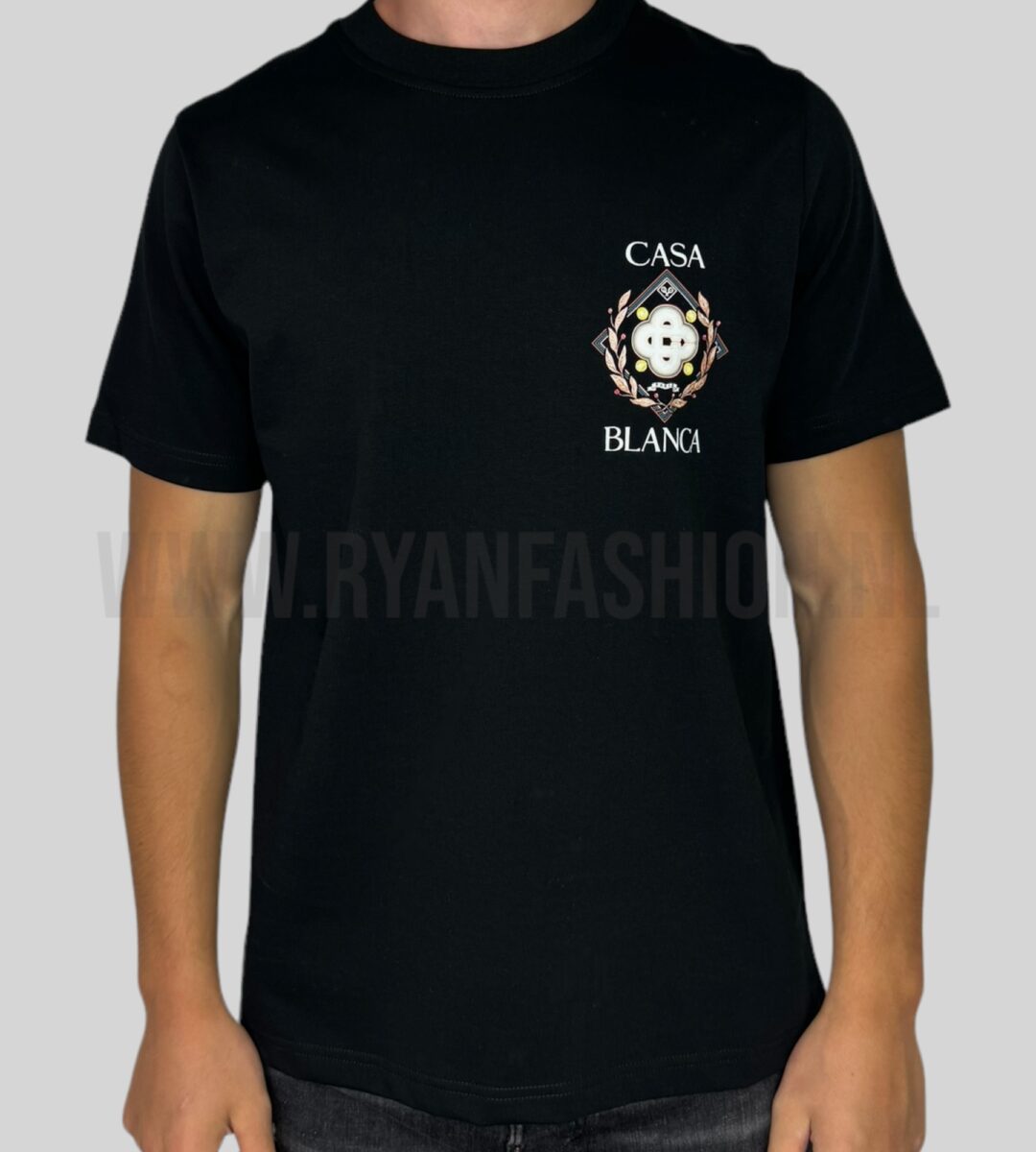 Casablanca Championship Diamond T-Shirt Zwart