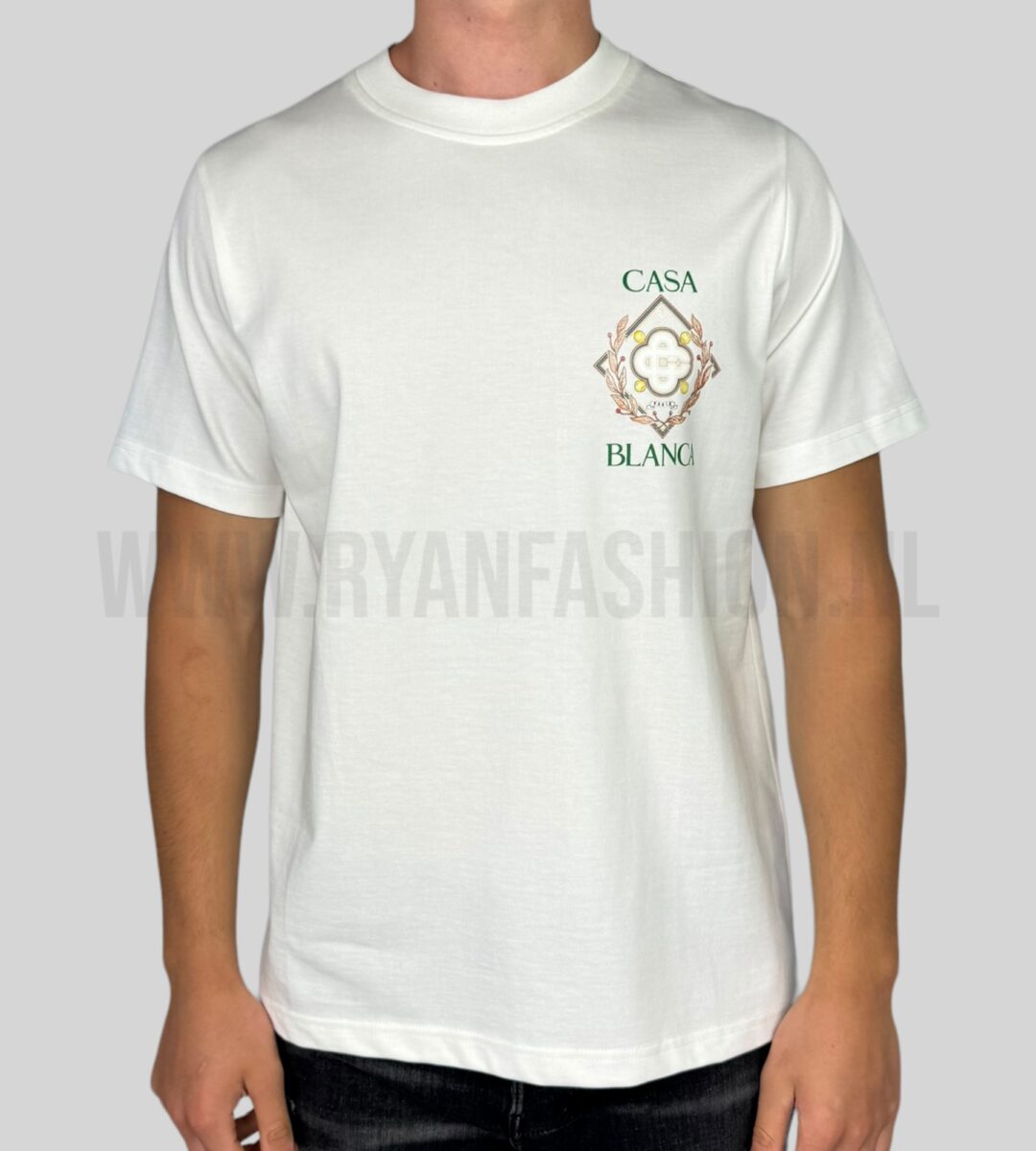 Casablanca Championship Diamond T-Shirt White